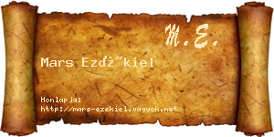 Mars Ezékiel névjegykártya